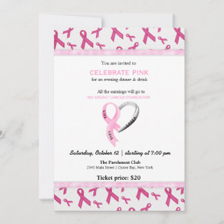 Celebrate Pink-Ereignis Einladung