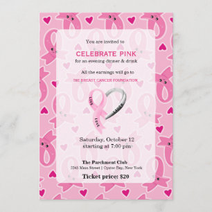 Celebrate Pink-Ereignis Einladung