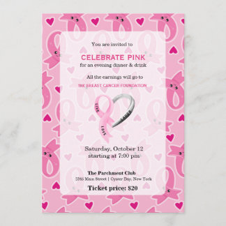 Celebrate Pink-Ereignis Einladung