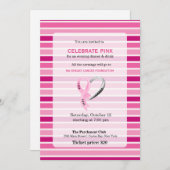 Celebrate Pink-Ereignis Einladung (Vorne/Hinten)