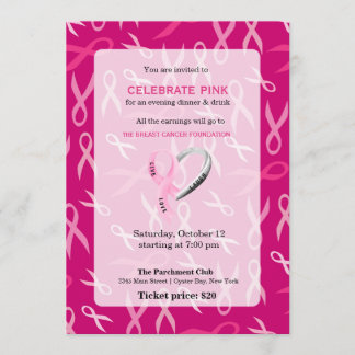 Celebrate Pink-Ereignis Einladung