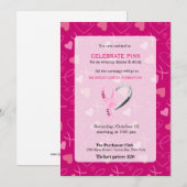 Celebrate Pink-Ereignis Einladung (Vorne/Hinten)