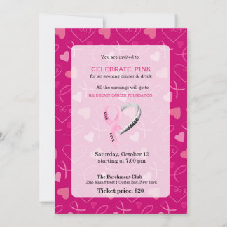 Celebrate Pink-Ereignis Einladung