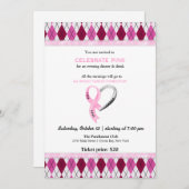 Celebrate Pink-Ereignis Einladung (Vorne/Hinten)