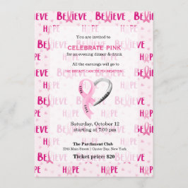 Celebrate Pink-Ereignis Einladung
