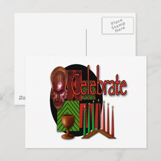 Celebrate Postkarte (Vorne/Hinten)