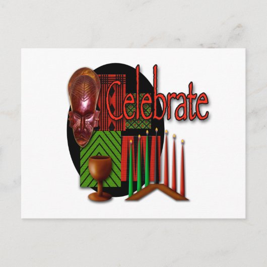 Celebrate Postkarte (Vorderseite)