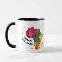 Celebrate Pride Black History Montag Tasse