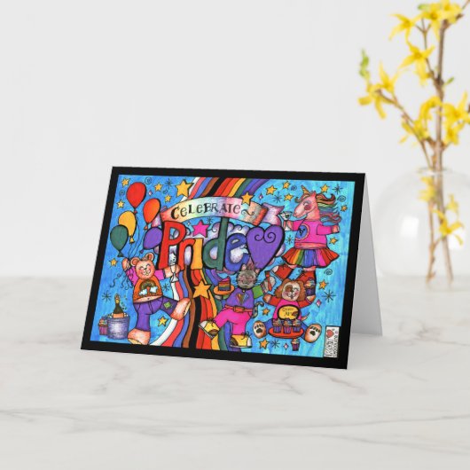 Celebrate Pride Card Karte (Gelbe Blume)