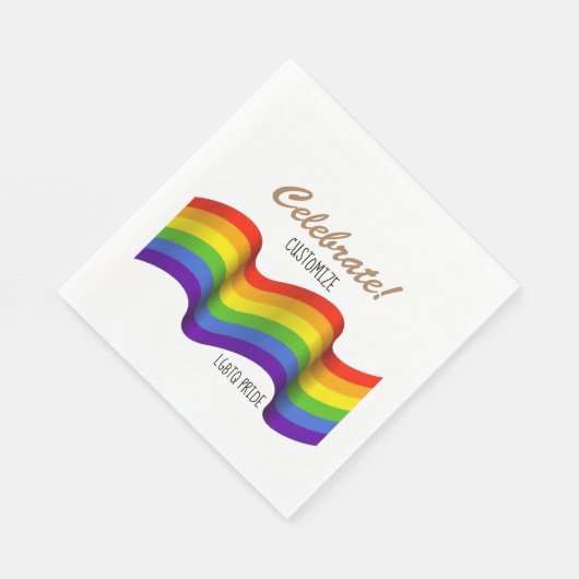 Celebrate Pride Paper Napkins Serviette (Ecke)