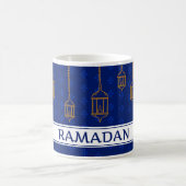 Celebrate Ramadan Kareem Blue White Kaffeetasse (Mittel)