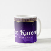 Celebrate Ramadan Kareem Blue White Kaffeetasse (VorderseiteRechts)