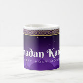 Celebrate Ramadan Kareem Blue White Kaffeetasse (Mittel)