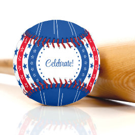 Celebrate Red, White und Blue Stars Baseball