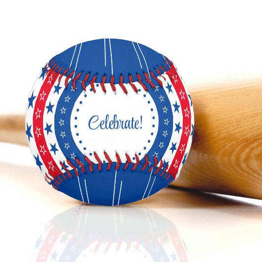 Celebrate Red, White und Blue Stars Baseball