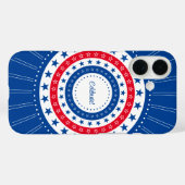 Celebrate Red, White und Blue Stars Case-Mate iPhone Hülle (Rückseite (Horizontal))