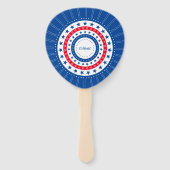 Celebrate Red, White und Blue Stars Fächer (Vorderseite)