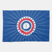 Celebrate Red, White und Blue Stars Geschirrtuch (Horizontal)