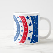 Celebrate Red, White und Blue Stars Jumbo-Tasse (Rechts)