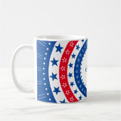 Celebrate Red, White und Blue Stars Kaffeetasse (Links)