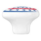 Celebrate Red, White und Blue Stars Keramikknauf (Seitenansicht)