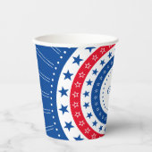 Celebrate Red, White und Blue Stars Pappbecher (Vorderseite)
