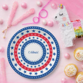 Celebrate Red, White und Blue Stars Pappteller (Party)
