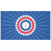Celebrate Red, White und Blue Stars Tischdecke (Vorderseite (Horizontal))