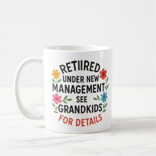 Celebrate Retirement Colorful Typografy Spaß Kaffeetasse