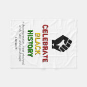 CELEBRATE | SCHWARZE GESCHICHTE | Christliche Schr Fleecedecke (Vorderseite (Horizontal))