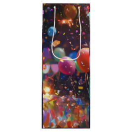 Celebrate & Sip - Birthday Balloon Weinbeutel Geschenktüte Für Weinflaschen