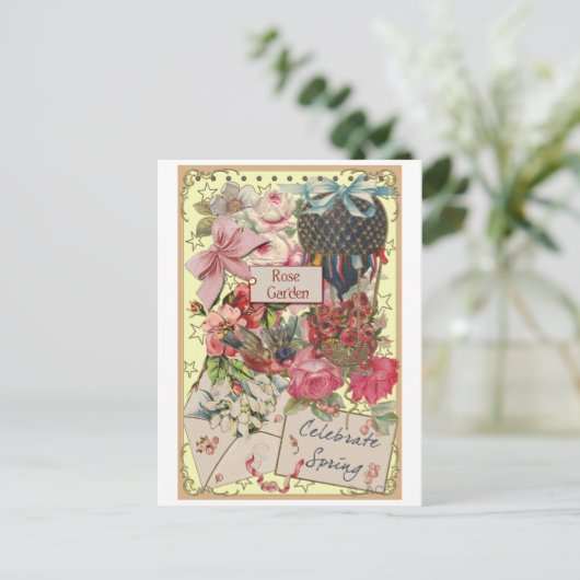 Celebrate Spring Postkarte (Stehend Vorderseite)