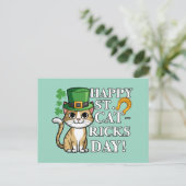 Celebrate St. Catrick's Day Feiertagspostkarte (Stehend Vorderseite)