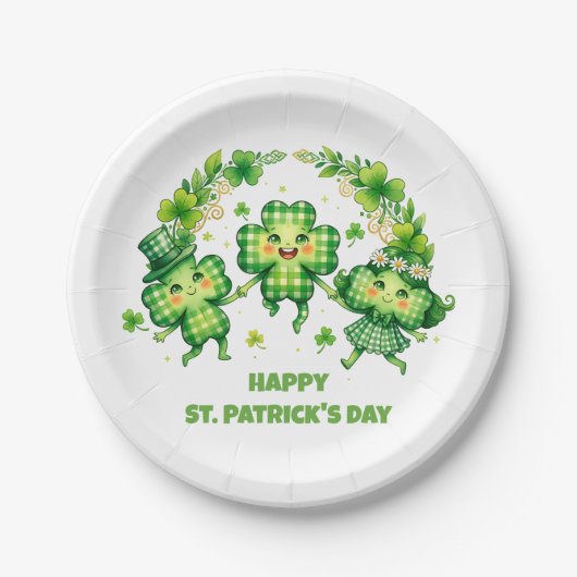 Celebrate St. Patrick’s Day Pappteller (Vorderseite)