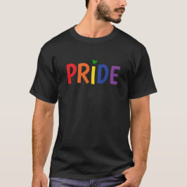 Celebrate stolz Monat farbenfroher Regenbogentext T-Shirt