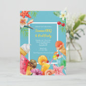 Celebrate Summer Invasion Einladung (Stehend Vorderseite)