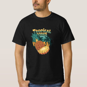 Celebrate Sweet Vibes mit Ananas Artwork T-Shirt