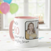 Celebrate the 40th Birthday in Style, Personalized Tasse