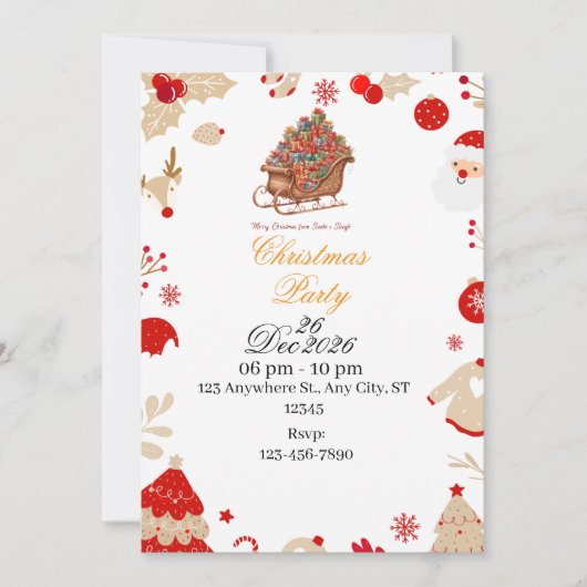 Celebrate the Magic of Christmas – You're Invited! Einladung (Vorderseite)