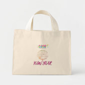 Celebrate the New Year in style with Tote Bag Mini Stoffbeutel (Vorne)