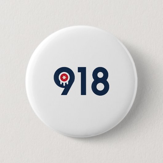 Celebrate The Nine One Eight Tulsa Oklahoma 918 Ar Button (Vorderseite)