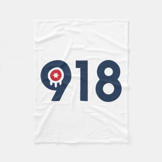 Celebrate The Nine One Eight Tulsa Oklahoma 918 Ar Fleecedecke (Vorderseite)