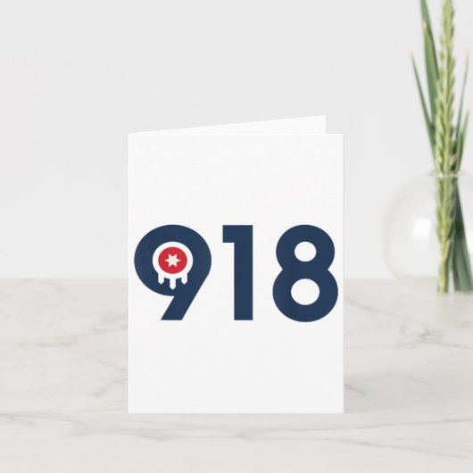 Celebrate The Nine One Eight Tulsa Oklahoma 918 Ar Karte (Vorderseite)