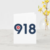 Celebrate The Nine One Eight Tulsa Oklahoma 918 Ar Karte (Gelbe Blume)