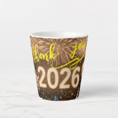 Celebrate the start of 2026 with gratitude milchtasse (Vorderseite)