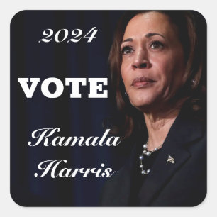CELEBRATE UND ABSTIMMUNG FÜR KAMALA HARRIS QUADRATISCHER AUFKLEBER
