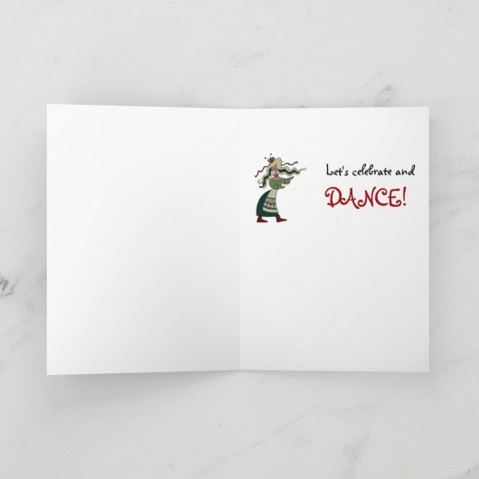 Celebrate und Dance Ukraine Folk Art Karte (Innenseite)