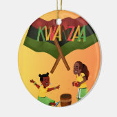 "Celebrate Unity: Eine fröhliche Kwanzaa-Ansammlun Keramik Ornament (Links)
