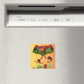 "Celebrate Unity: Eine fröhliche Kwanzaa-Ansammlun Magnet (In Situ (Geschirrspüler))