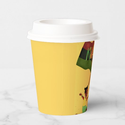 "Celebrate Unity: Eine fröhliche Kwanzaa-Ansammlun Pappbecher (Rechts)